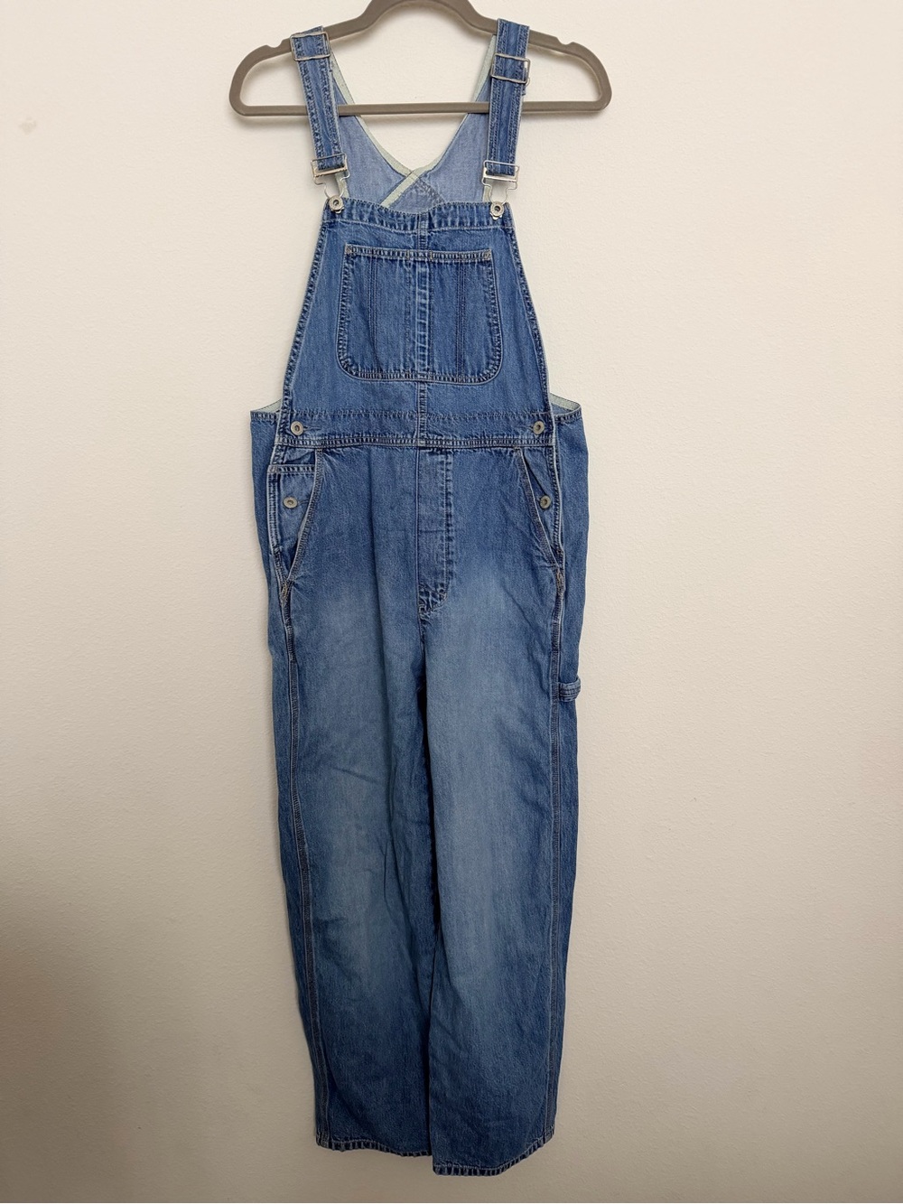 GAP Vintage Y2K Blue 100% Cotton Denim Carpenter Overall Size M